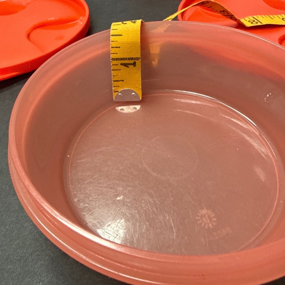 Tupperware 240ml Small Orange Snack Cups with Lids Set of 2 5422A-2 - Picture 6 of 6